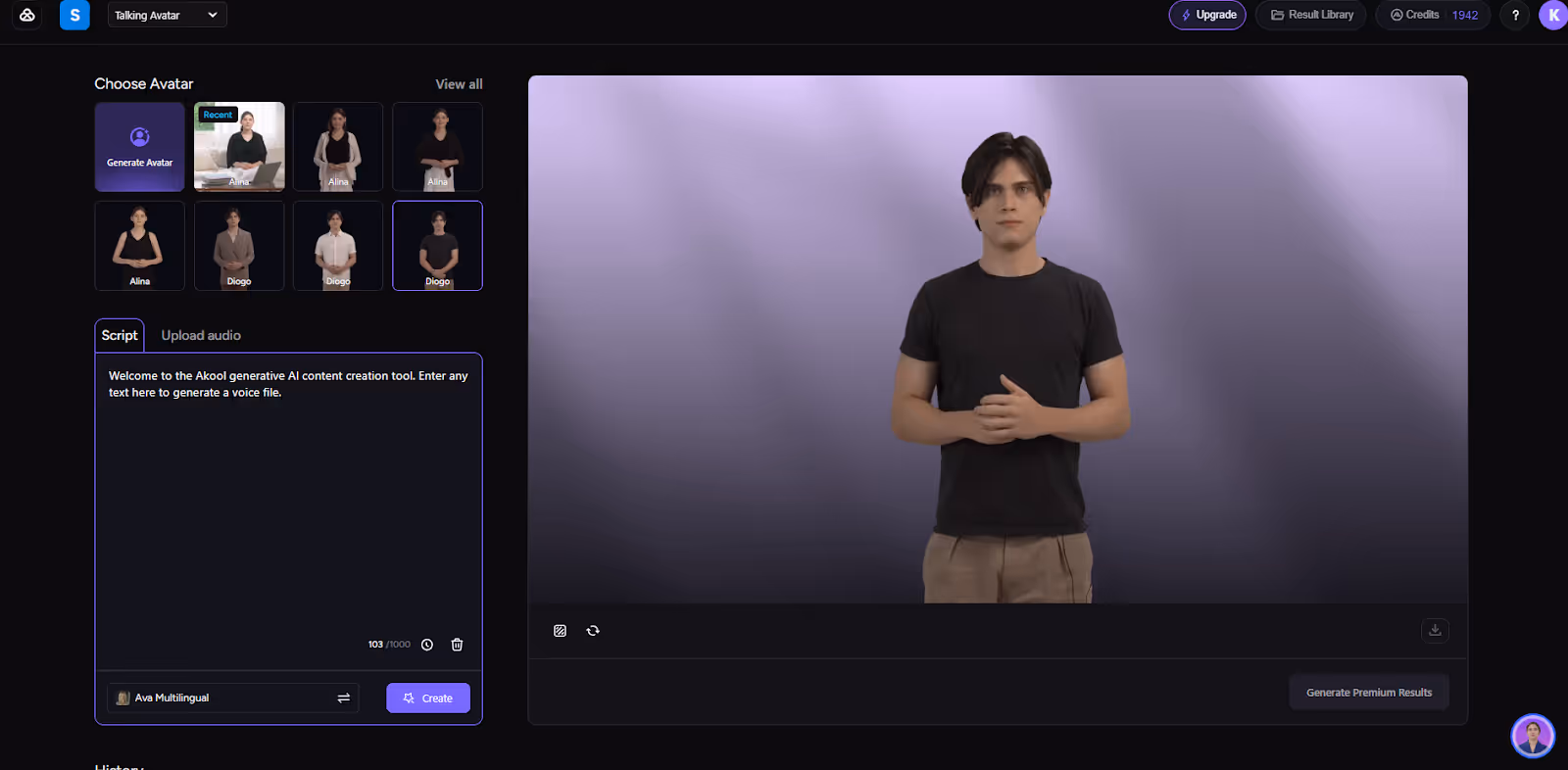 choosing your avatar