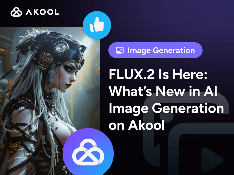 FLUX.2 上线：在 Akool 上生成 AI 图像的新增功能