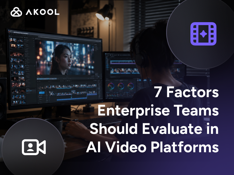 7 facteurs à évaluer par les équipes d'entreprise pour choisir une plateforme de vidéo par IA