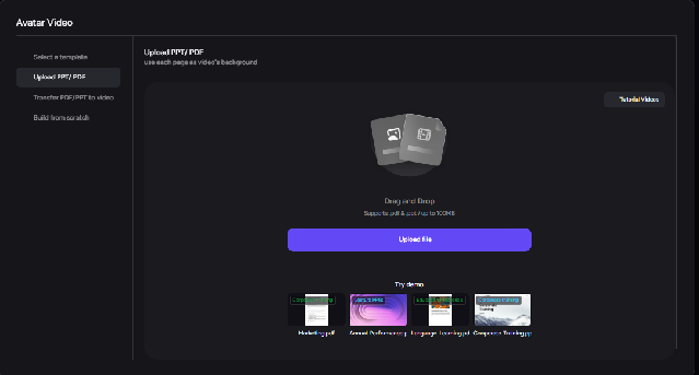 Turning an onboarding deck into an employee onboarding video with AI
