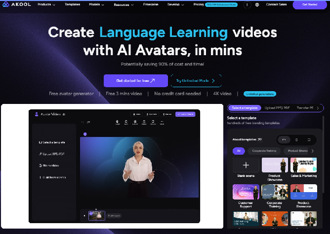 Employee onboarding video with an AI avatar welcoming a new hire