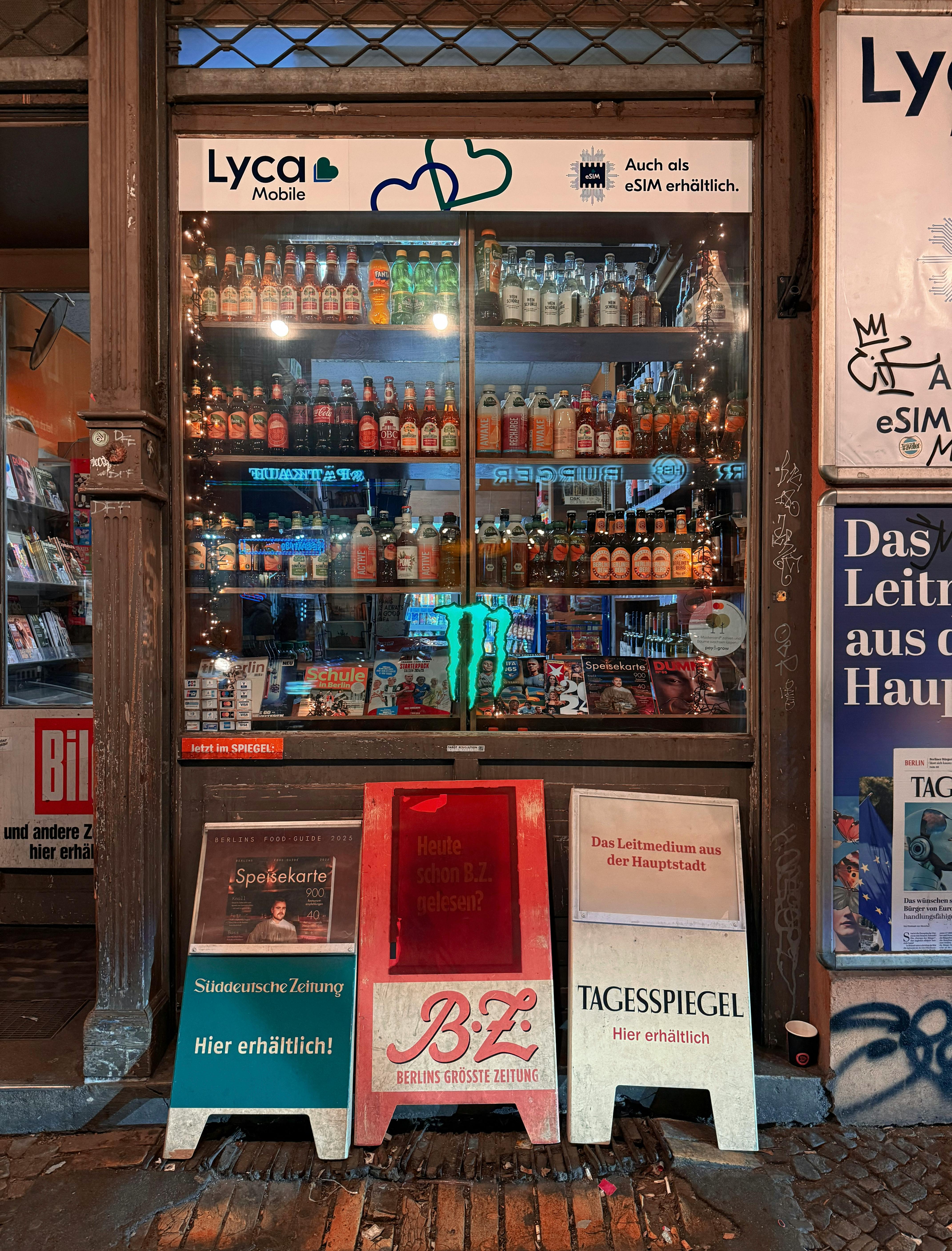 Laden von draußen, Spirituosengeschäft