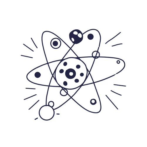 A black and white drawing of an object.