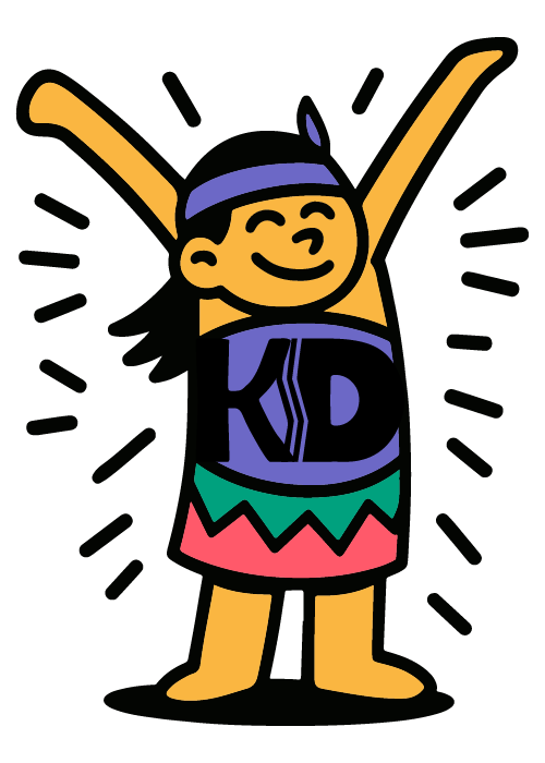 La mascotte de Kergomard heureuse