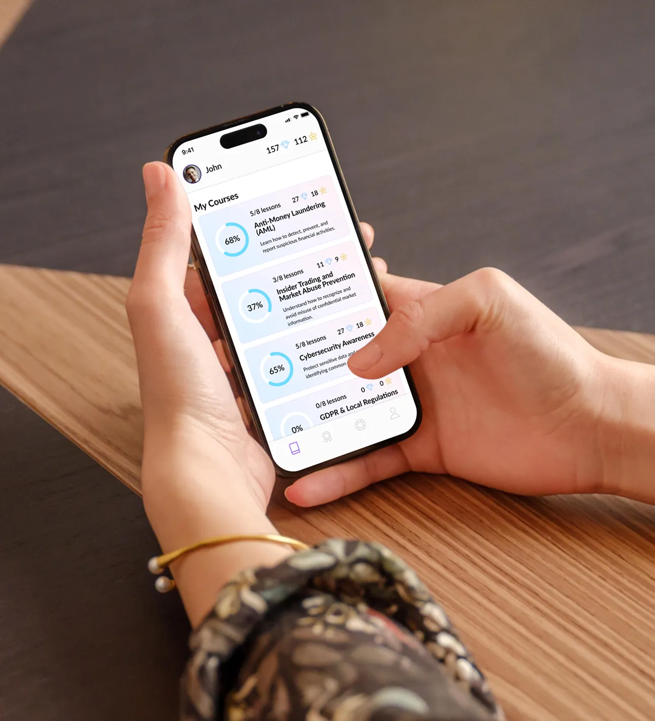 Woman hands holding a phone