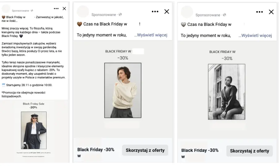 Reklamy Meta Ads Black Friday