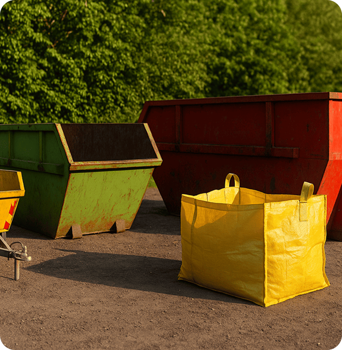 Colourful bins