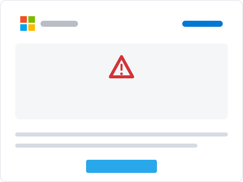 Simplified preview of the Microsoft OneDrive inactive account phishing simulation email