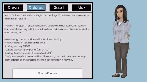 Food Security Quest game.