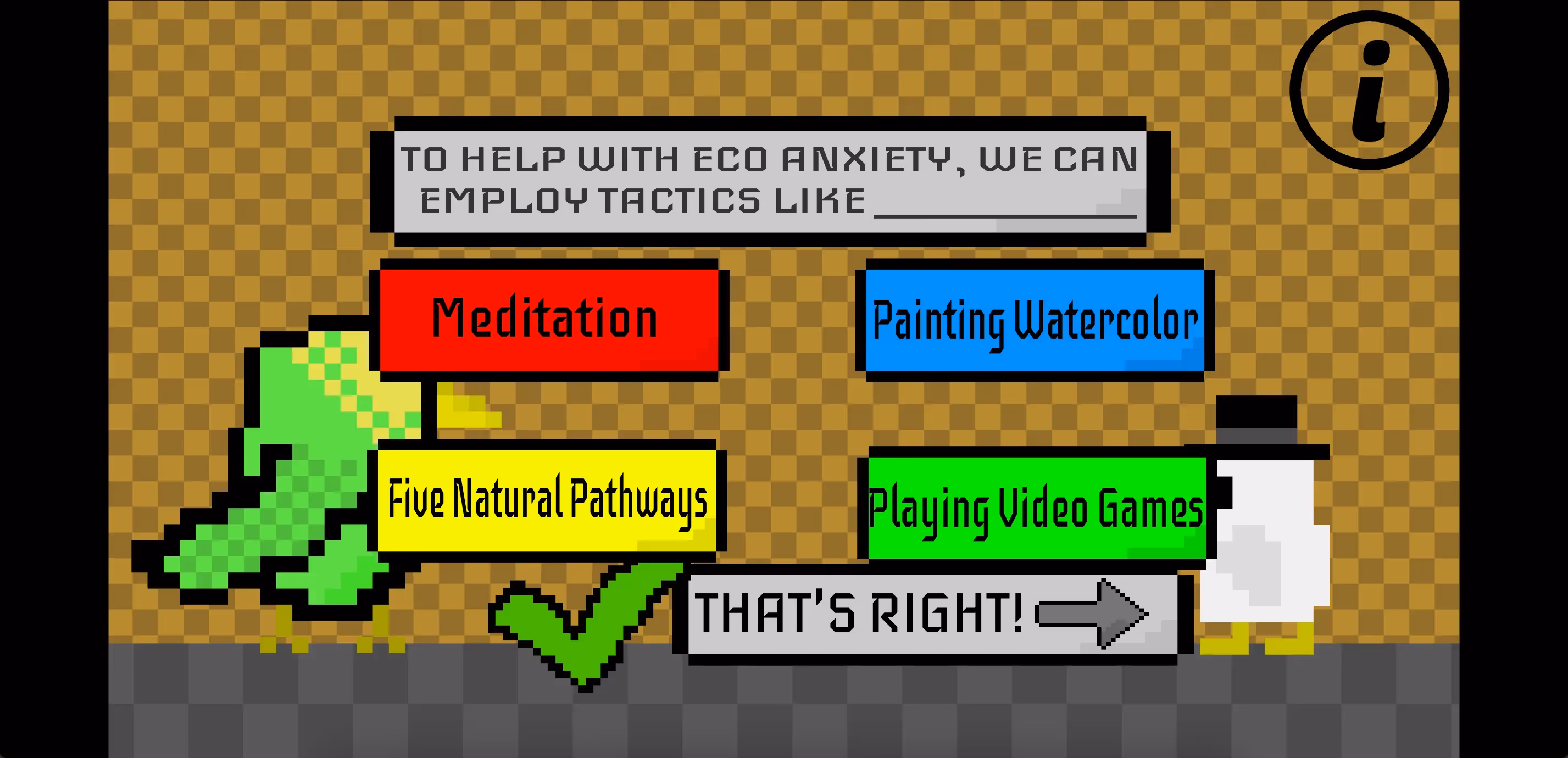 Natural Pathway Adventure: Handling Eco Anxiety game.