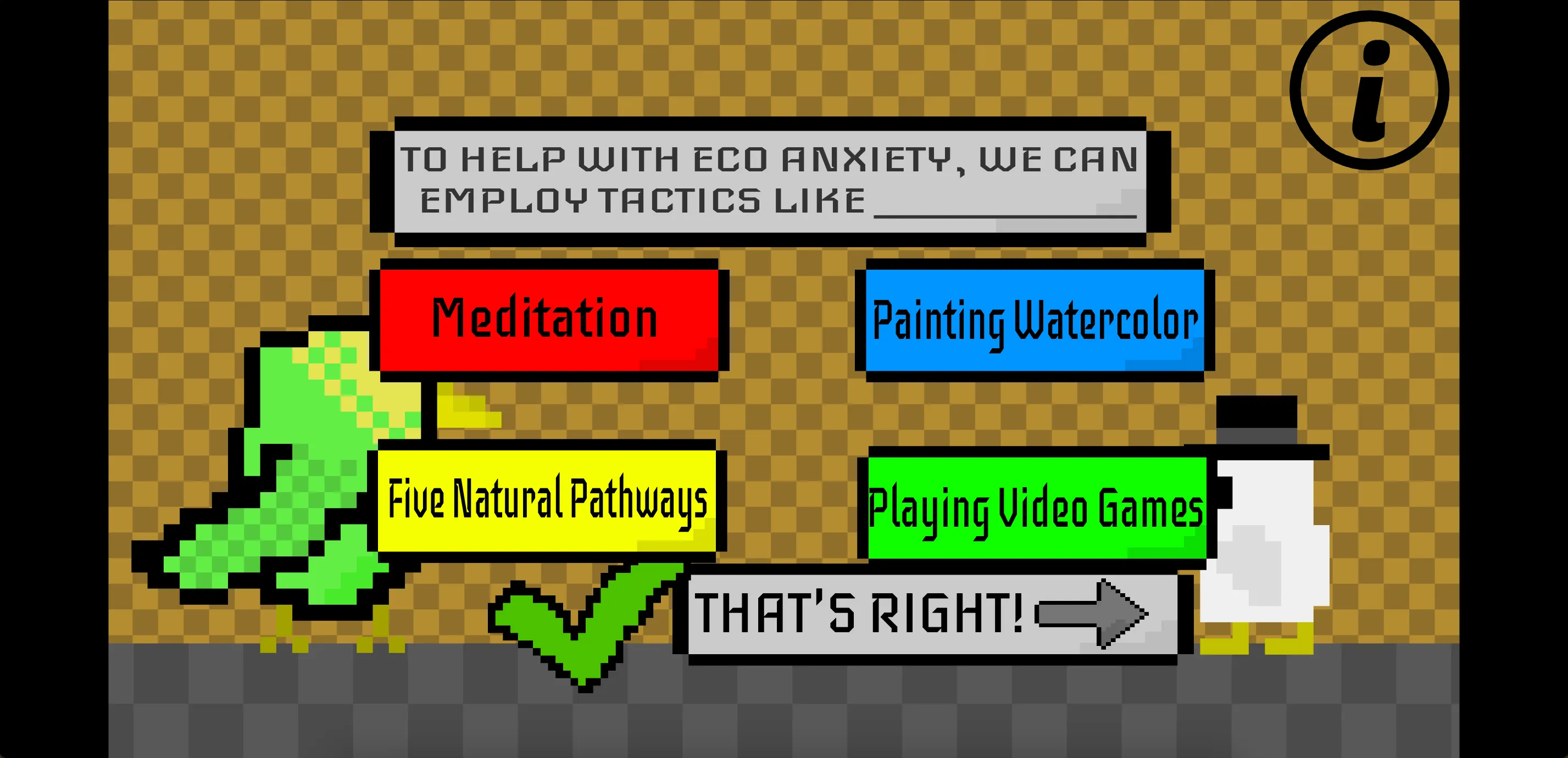 Natural Pathway Adventure: Handling Eco Anxiety game.
