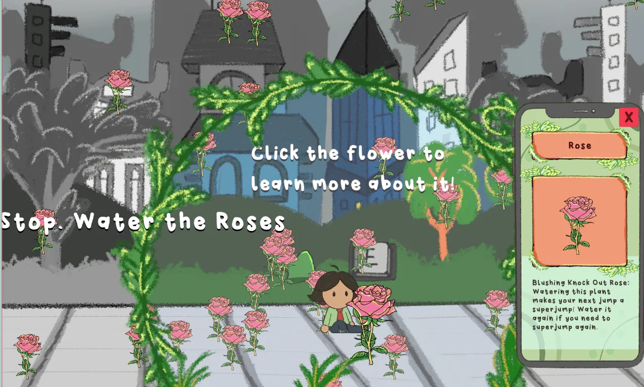 Stop. Water the Roses game.