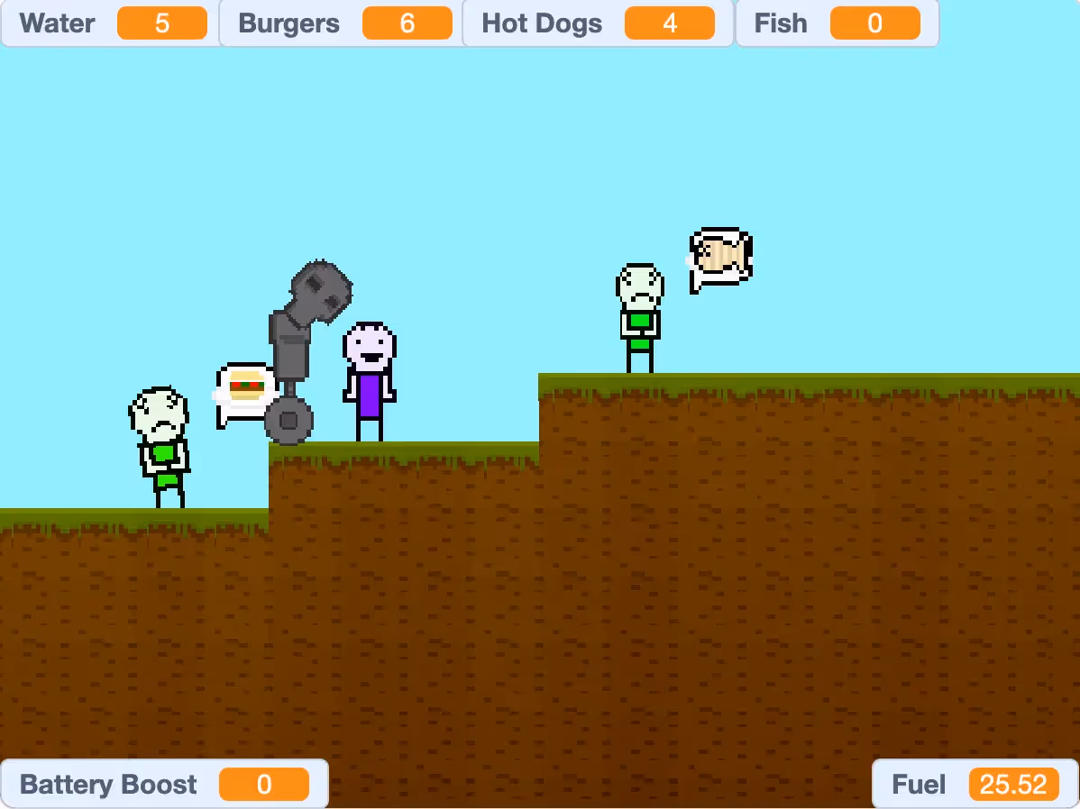 Feed and Save Very Hungry People: The Game game.