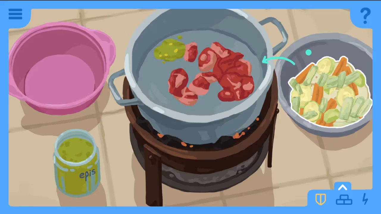 Echo and Aid: In Search of Food game.