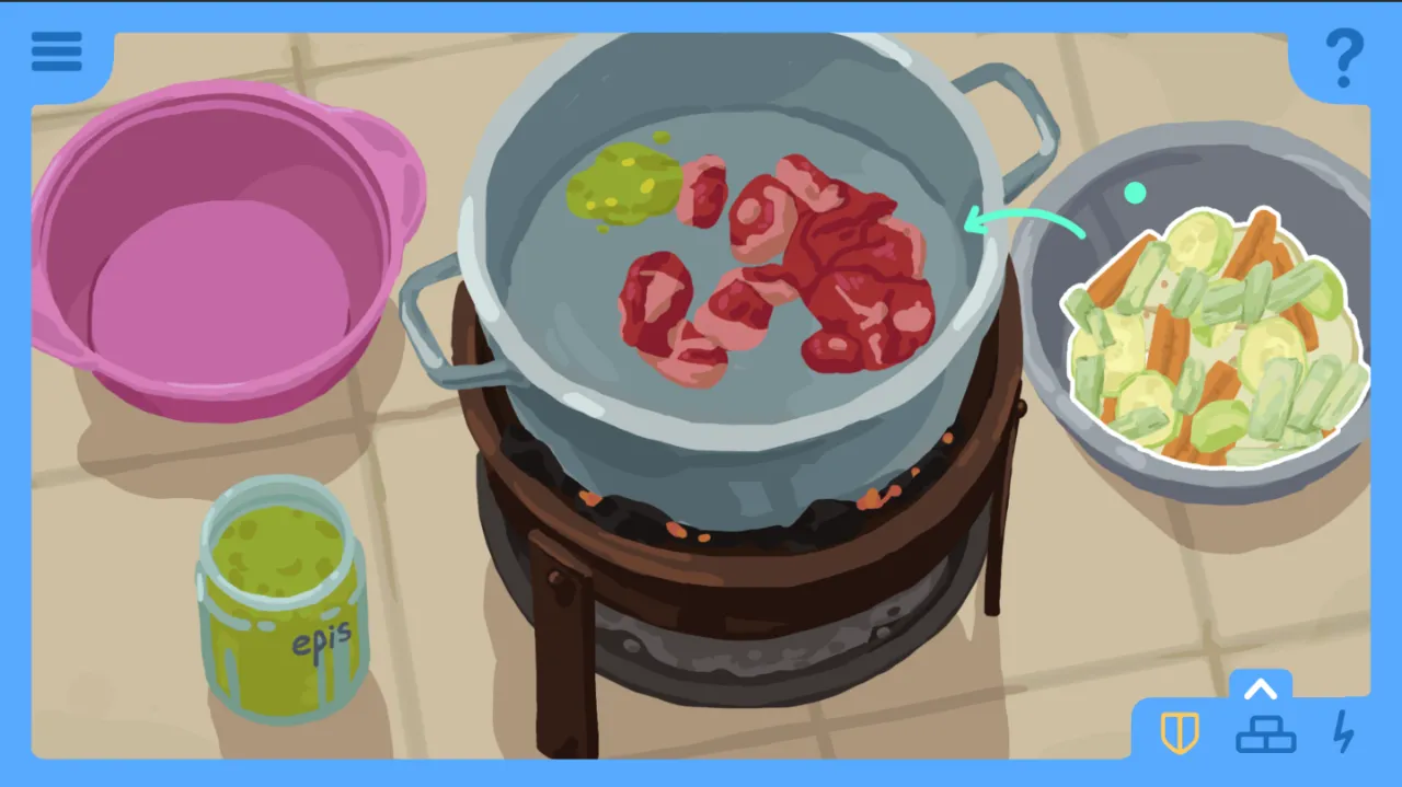 Echo and Aid: In Search of Food game.