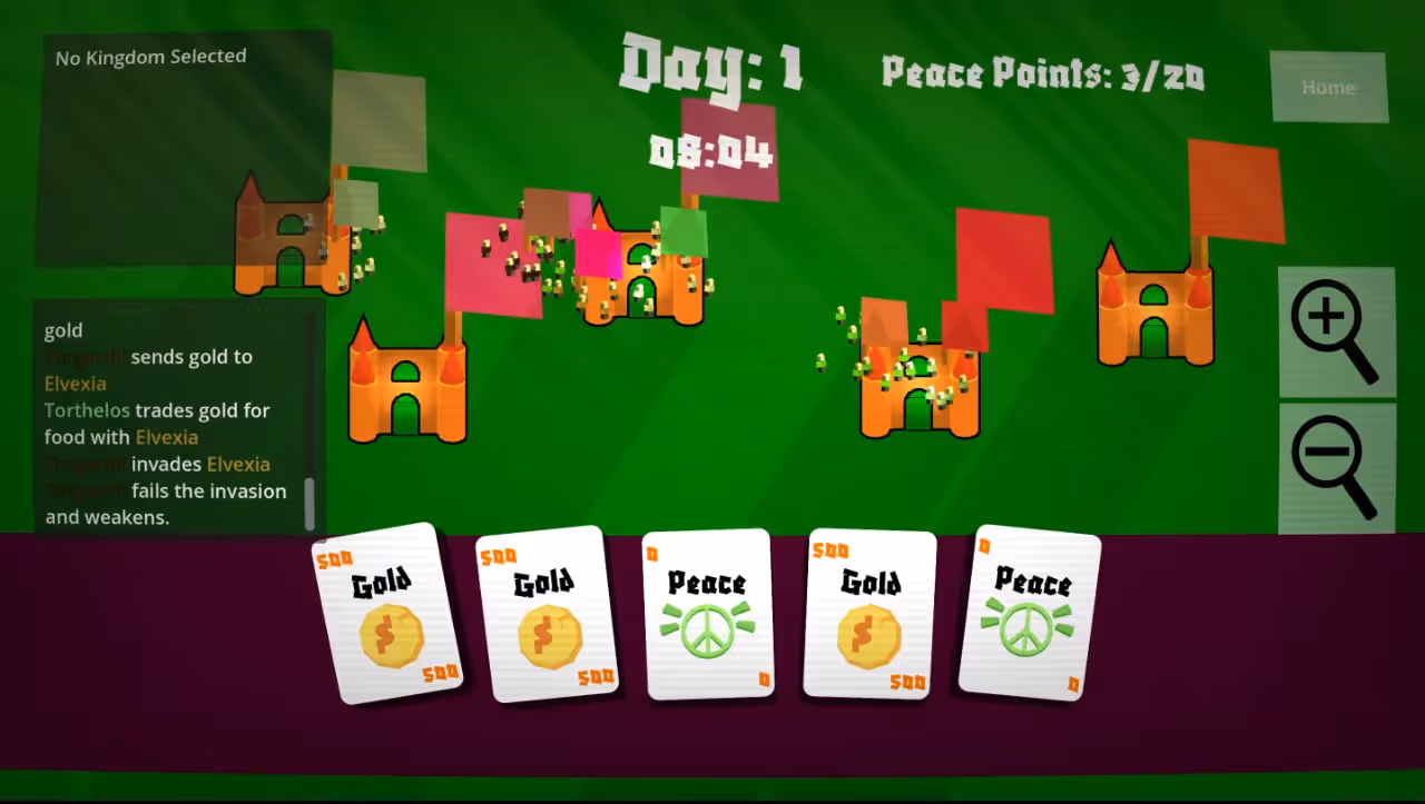 Cards of Peace game.