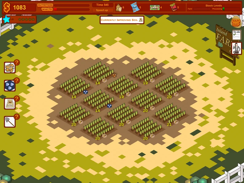 Farm to Fork Game UI