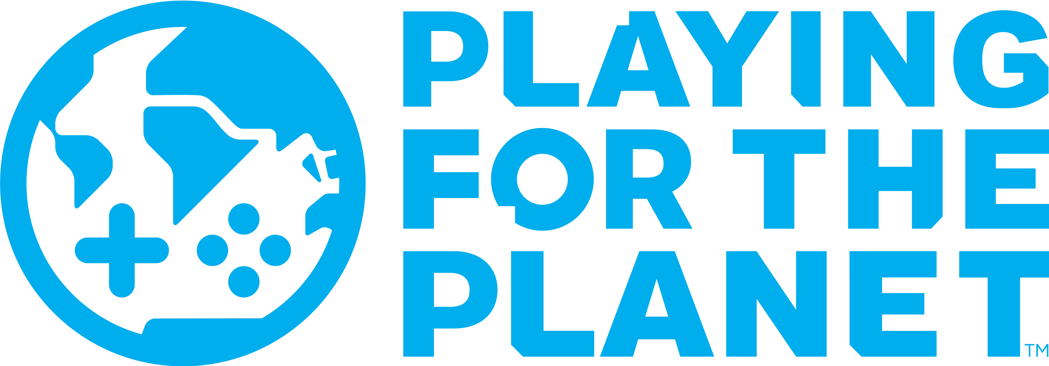 Playing For The Planet logo.