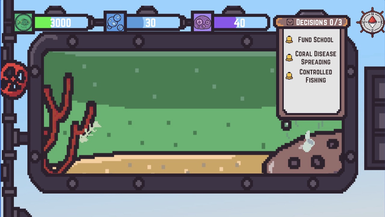 Coral Dilemma playable digital game