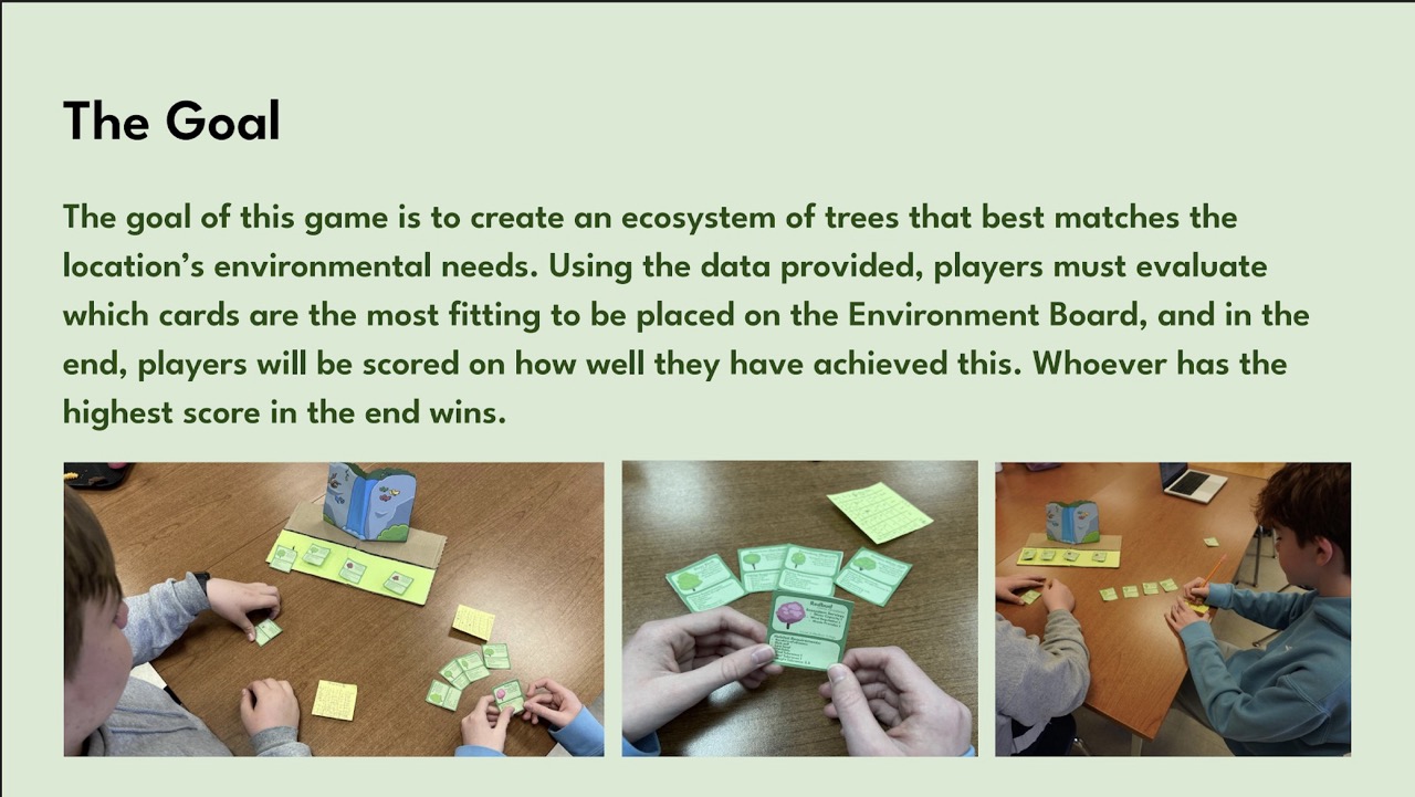 Trees for Change tabletop game