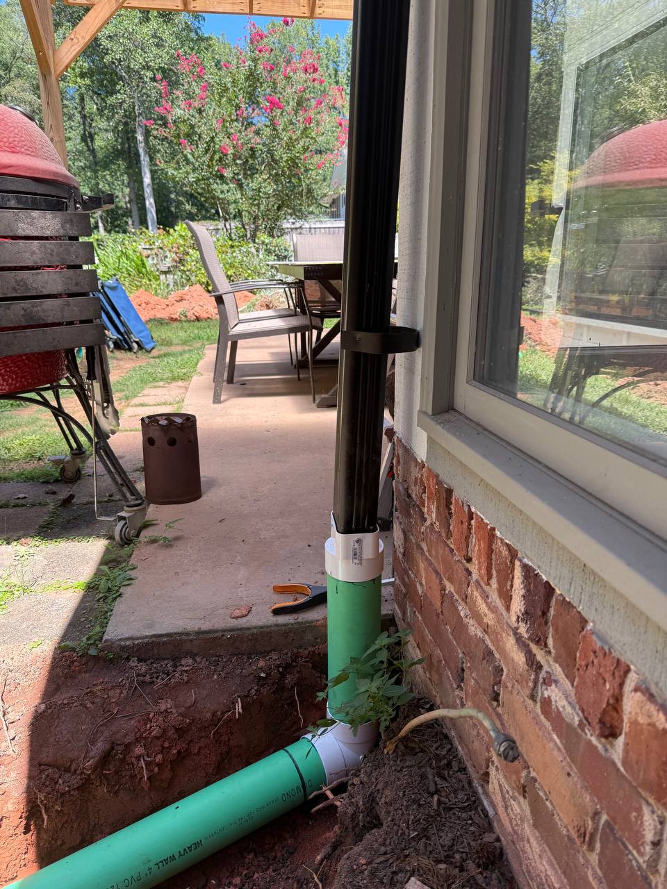 Basement waterproofing and crack repair work