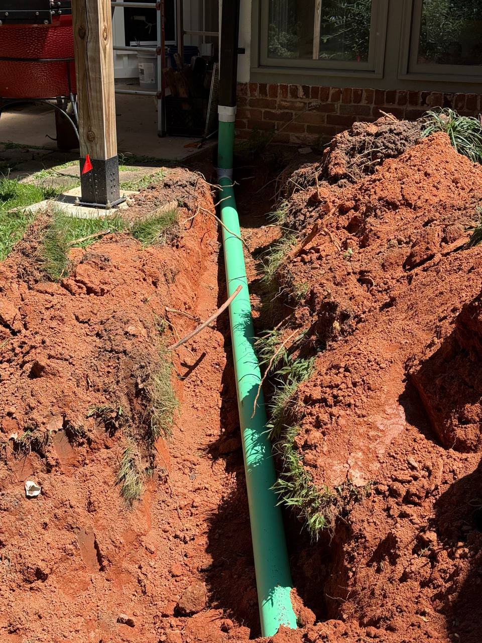 Exterior waterproofing and drainage system installation