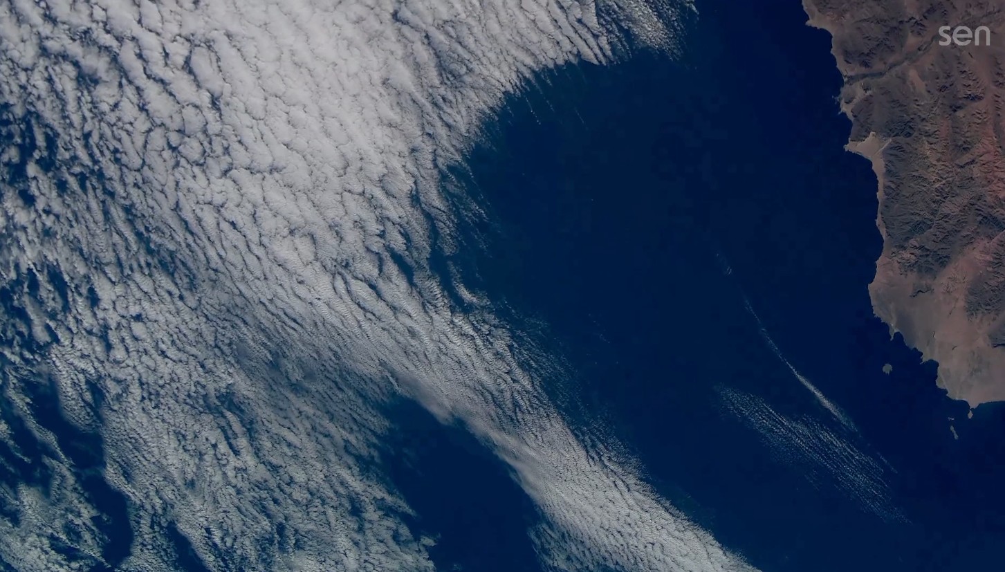 An image of land and oceans, captured from space - SEN