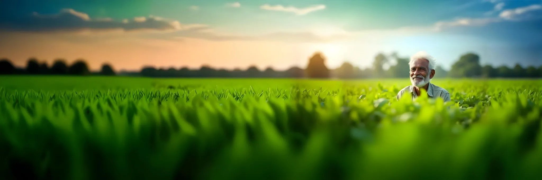 Farmer in a field - WeGro