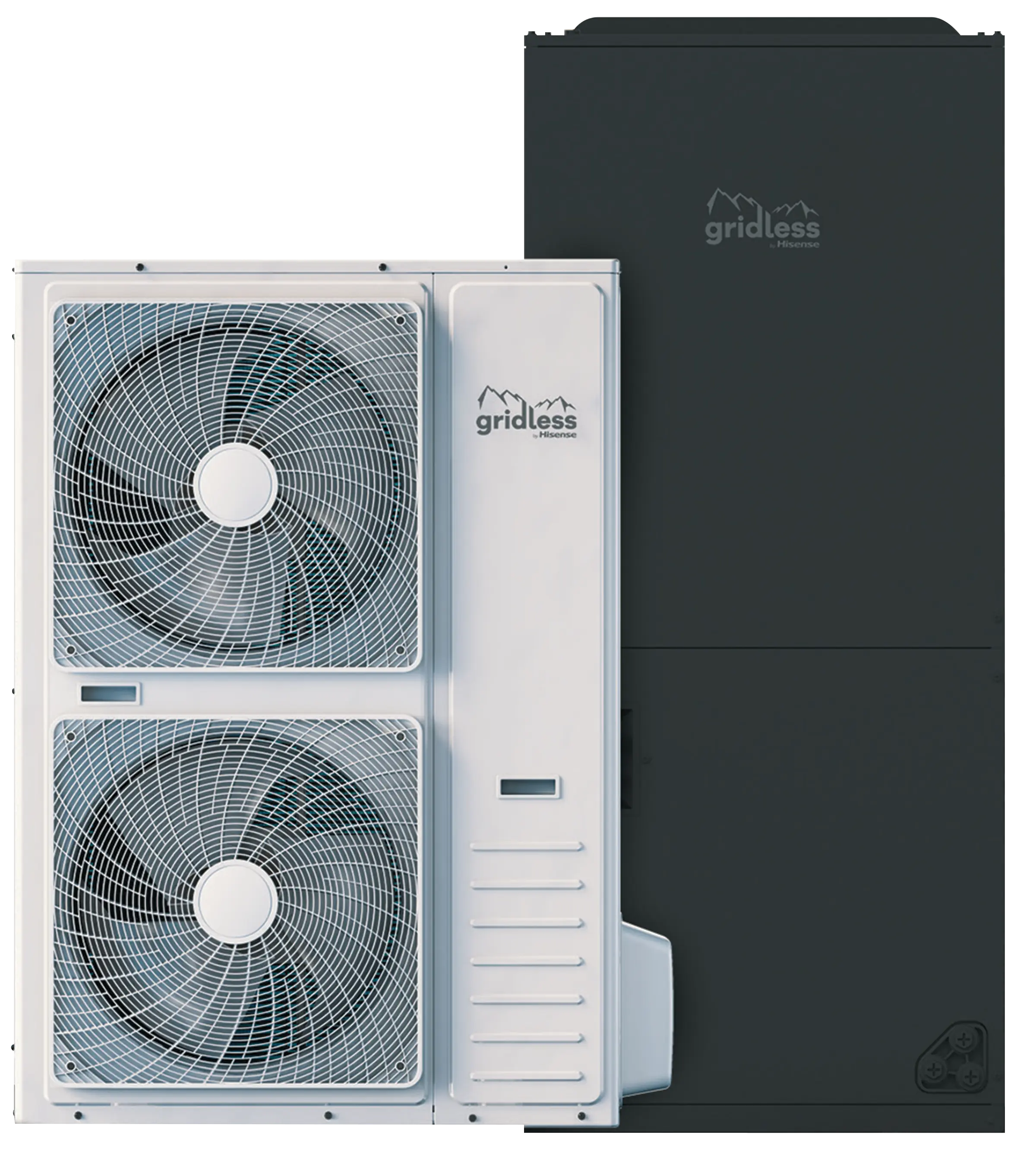 Gridless Outdoor Units Heat Pumps