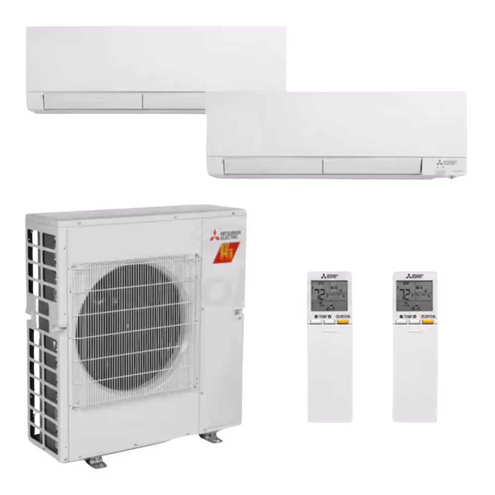 a group of white air conditioners