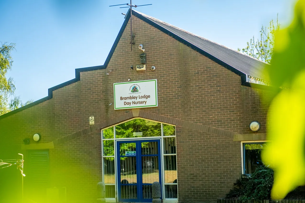 Bramley Lodge Day Nursery building exterior. Quality childcare and early education in a safe, nurturing environment.