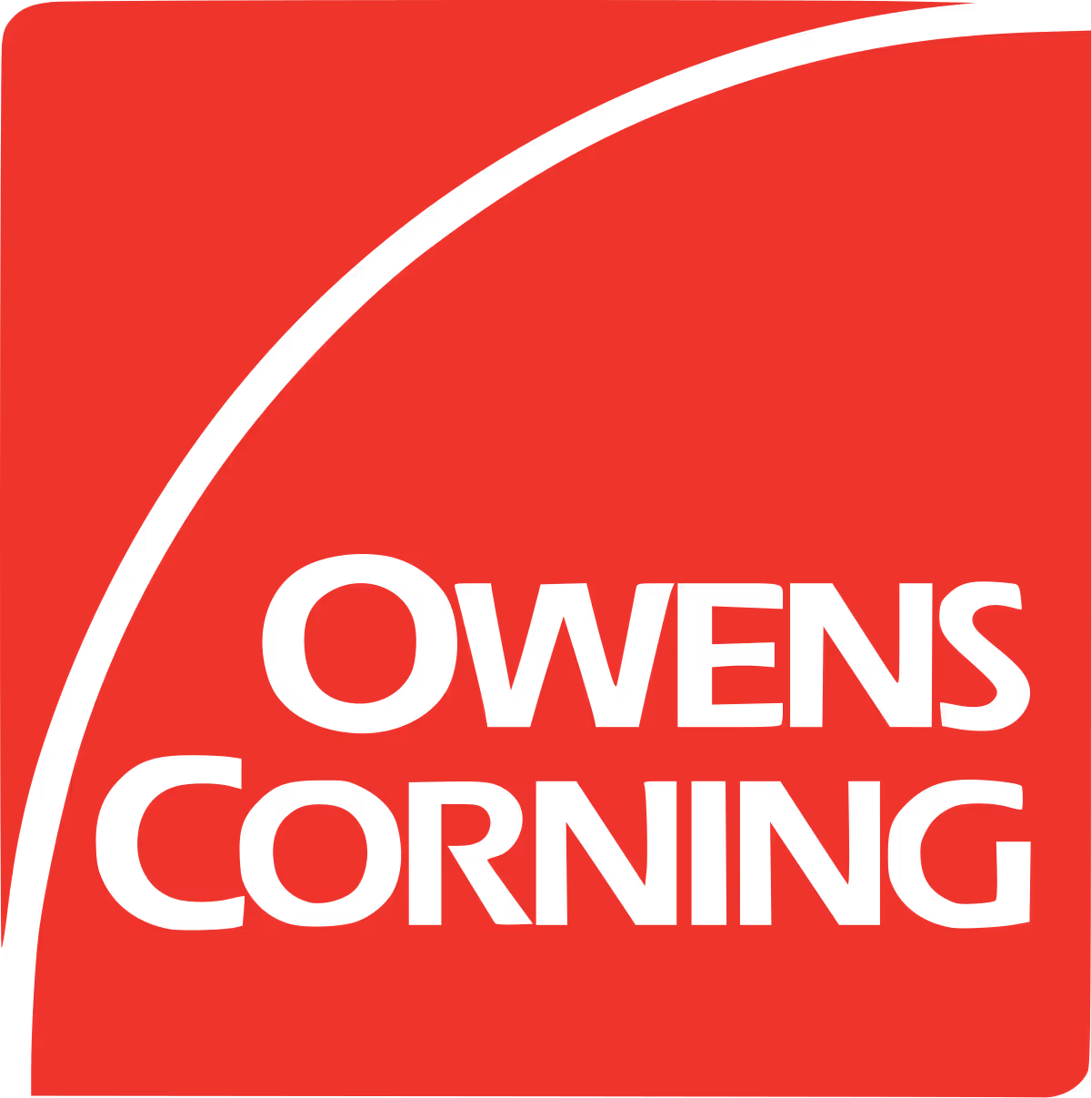 Logo for Owens Corning roofing material supplier