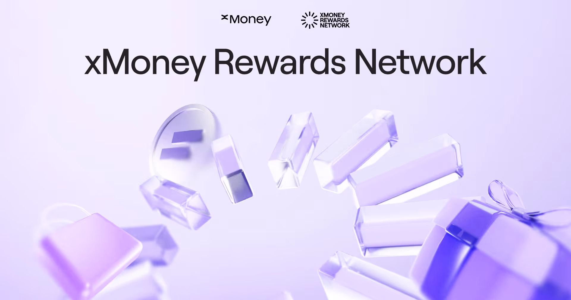 xMoney Rewards Network banner with XMN token rewards ecosystem and cashback benefits