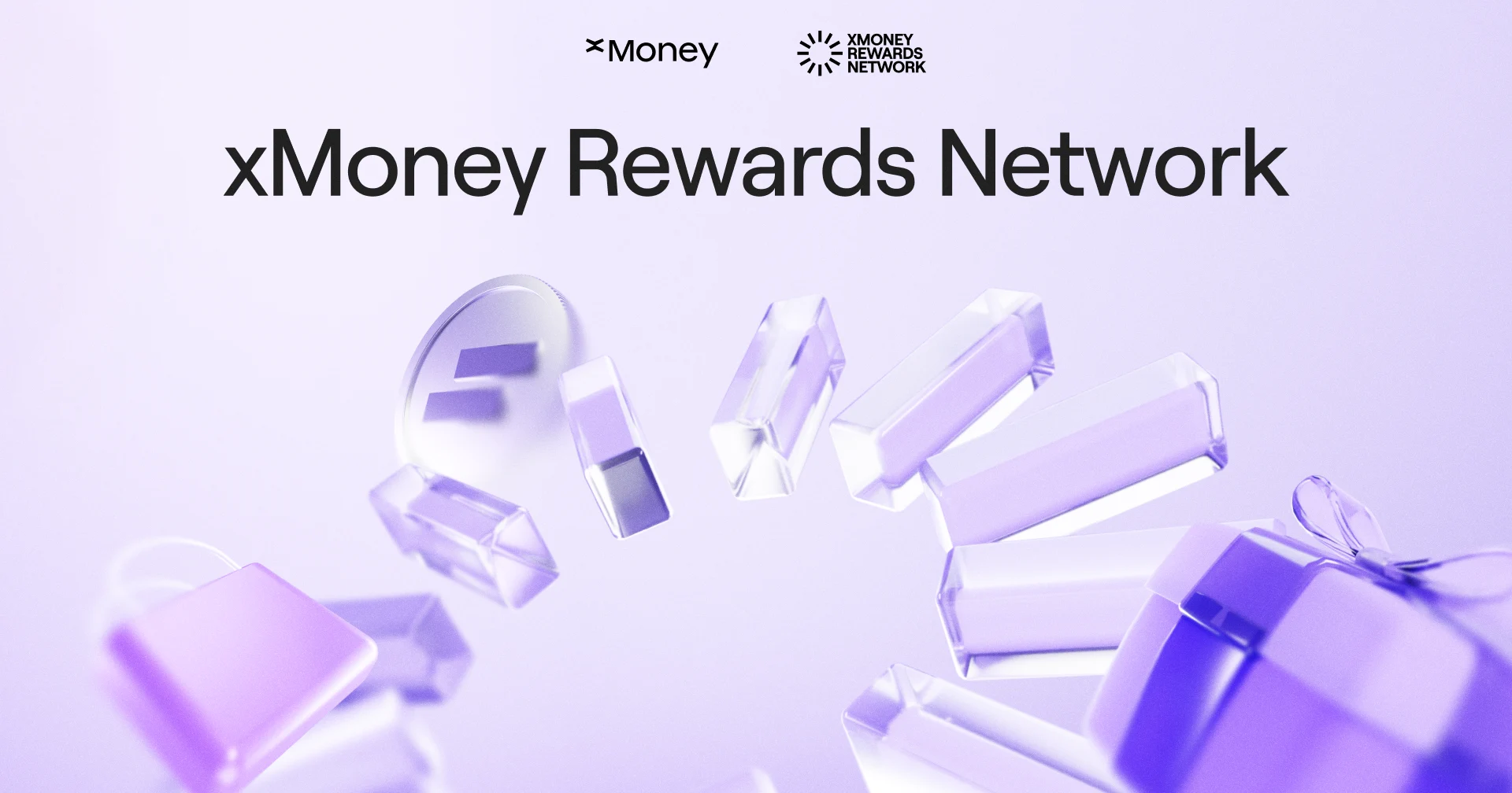 xMoney Rewards Network banner with XMN token rewards ecosystem and cashback benefits