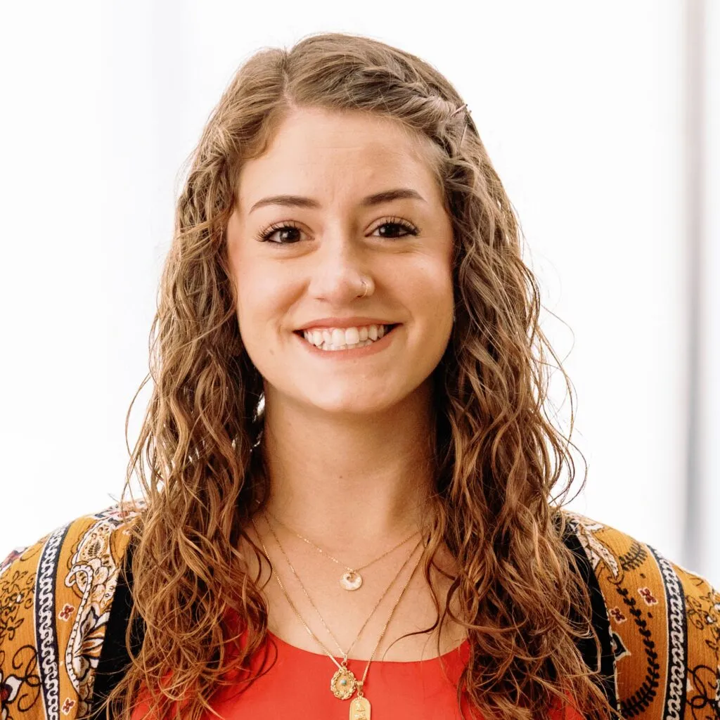 Headshot portrait of Yasmin, a character from the new Bridging Worlds series.