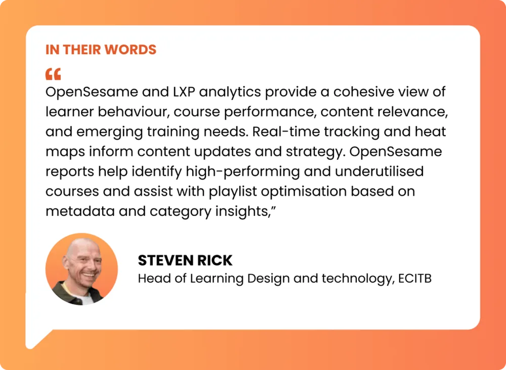 ECITB customer quote with headshot