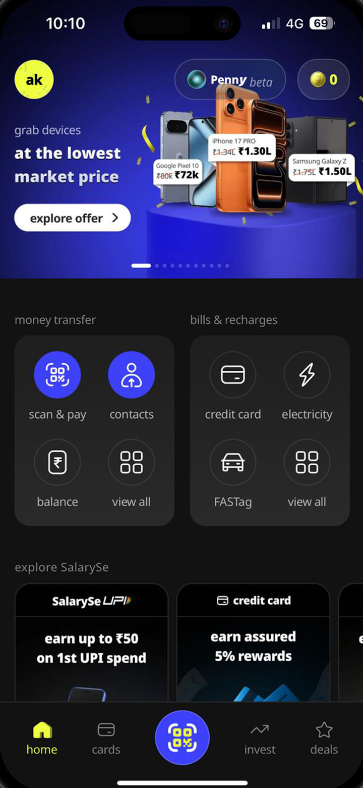 SalarySe app: pay anywhere by UPI
