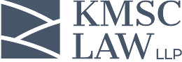 KMSC Law LLP logo with stylized geometric shapes to the left of the text.