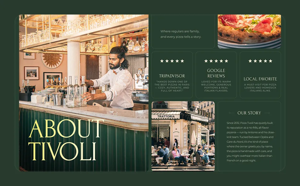 Tivoli Web Design project