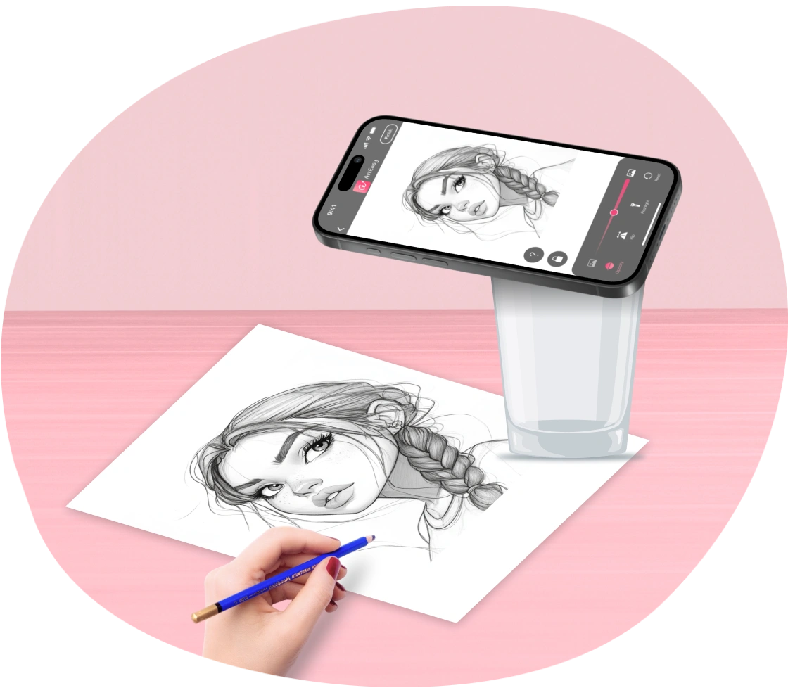 Convenient projection of images onto any surface