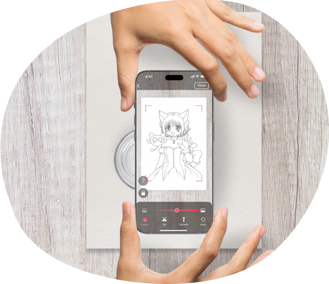 Convenient projection of images onto any surface