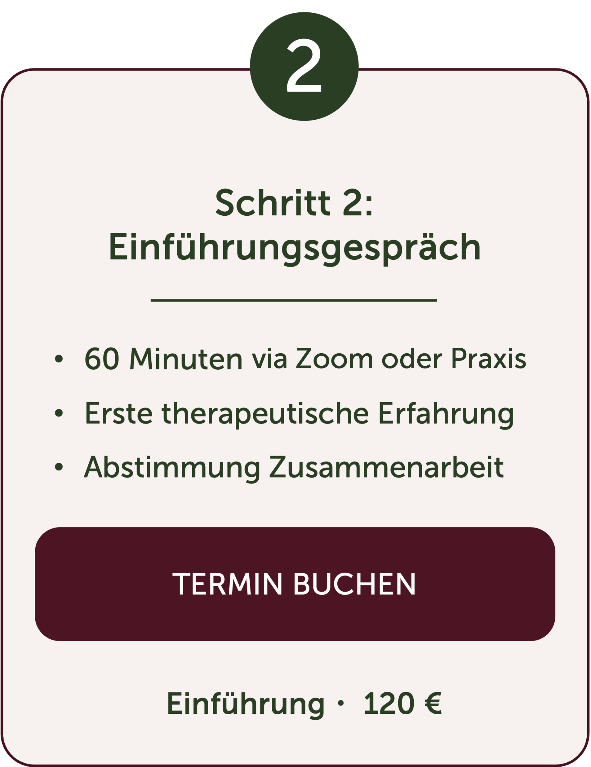 Schritt 2: Einführungsgespräch