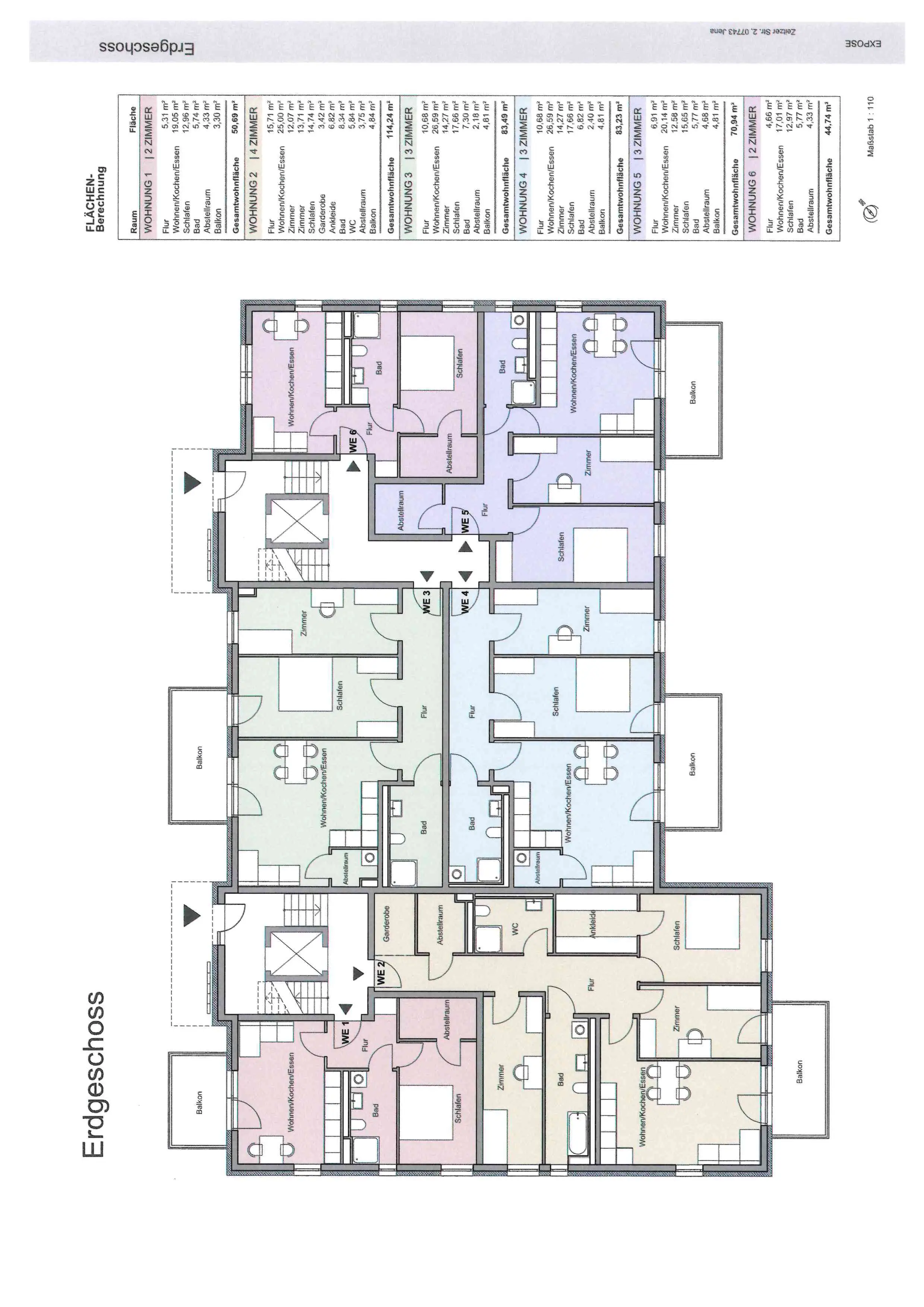 Grundriss gesamte Etage