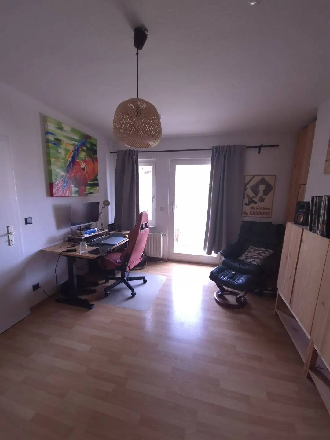 Arbeitsbereich im Schlafzimmer