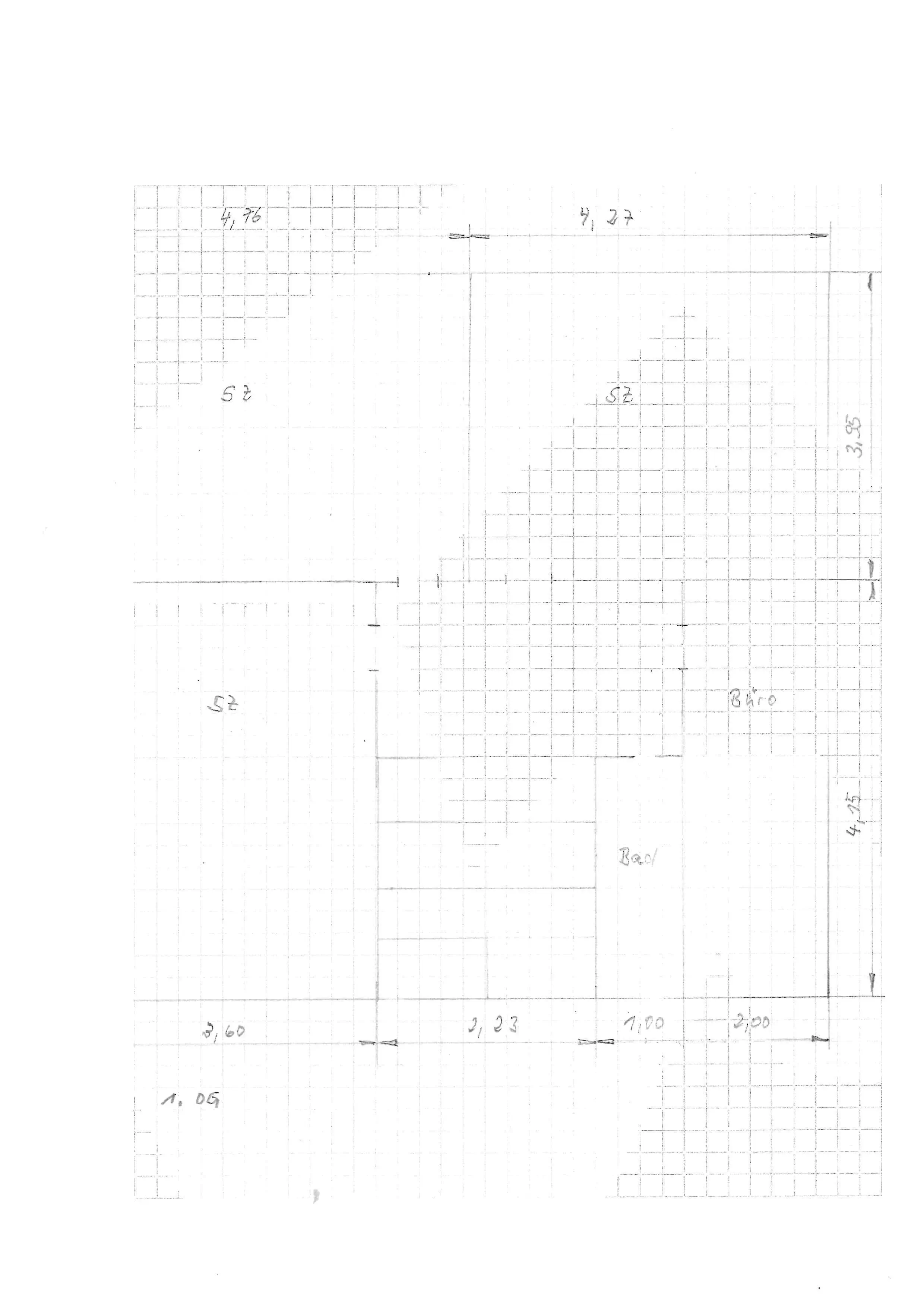 Grundriß 1.OG - S