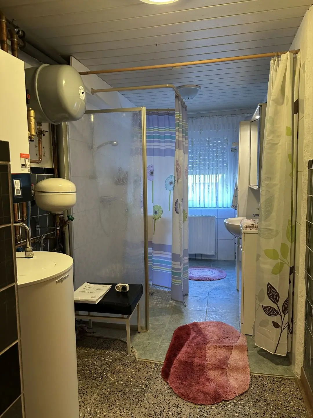 Heizungsraum mit Dusche und WC im EG