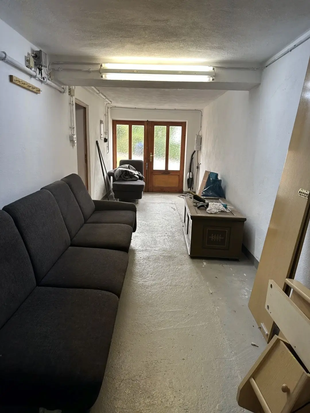 Garage unter dem Haus