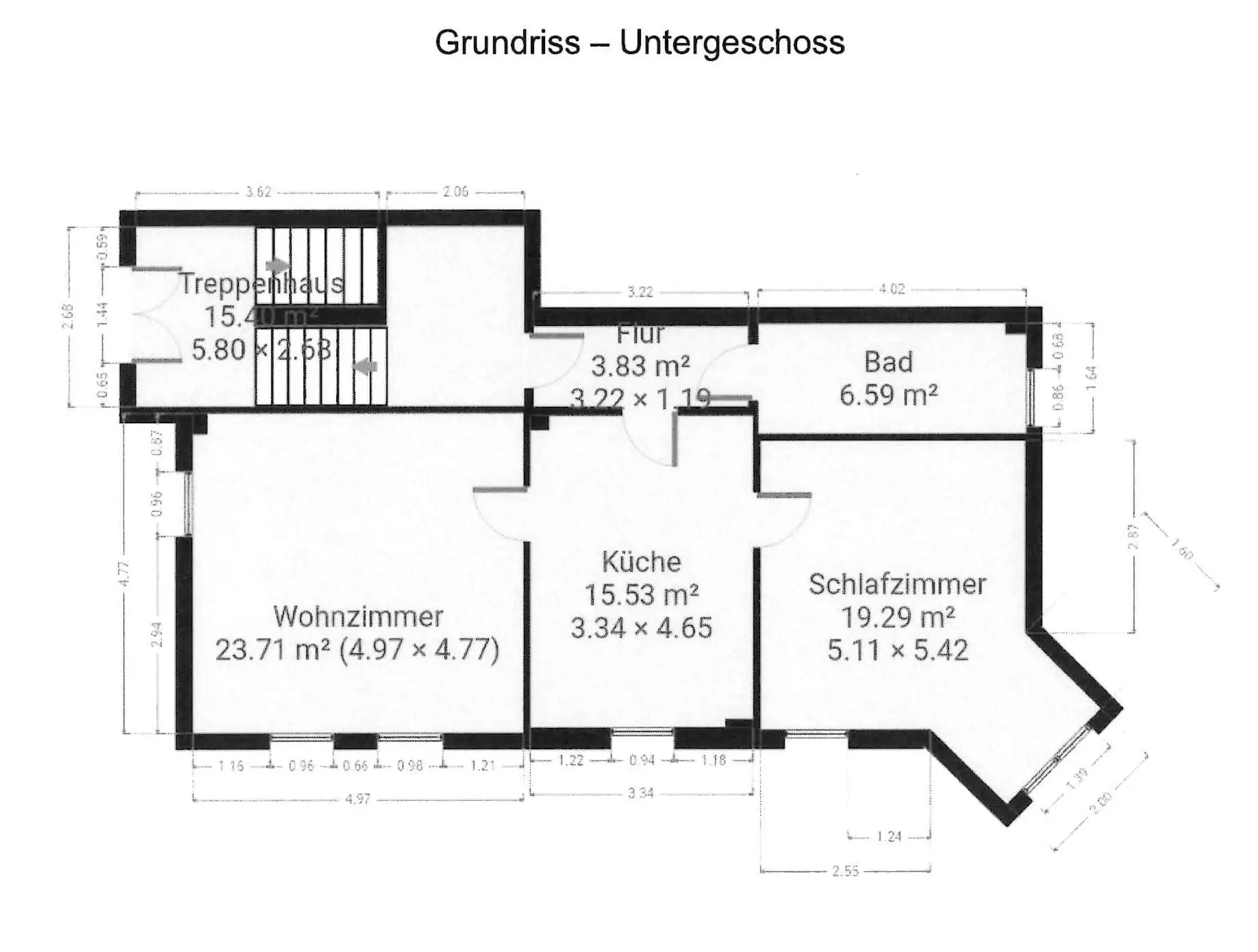 Grundriss Souterrain