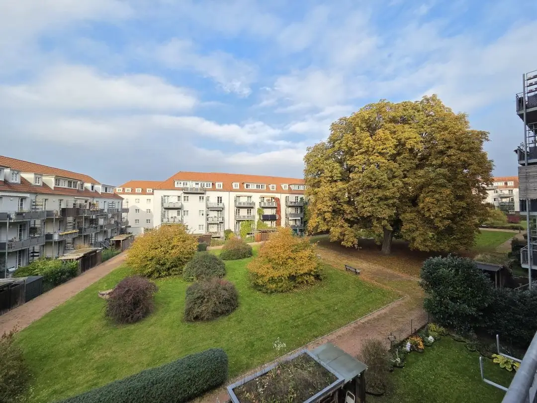 Begrünter Innenhof