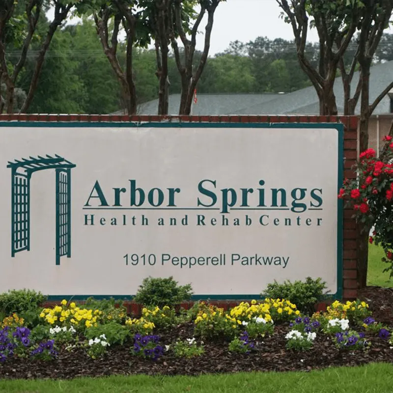 Arbor Springs Health & Rehab front entrance.